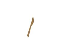 GREENDAY Couteaux en bambou 17 cm lame courte dentelée pour salades - Lot de 10