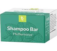 GREENDOOR Bio Shampooing Bar Menthe 75g cheveux normaux/gras, shampooing solide doux cosmétique naturel pour cheveux sans silicone plastique pour femmes hommes, soin naturel des cheveux