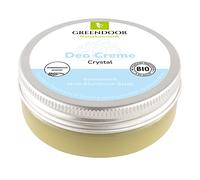 GREENDOOR déodorant crème crystal 50ml, vegan, zéro odeur de transpiration, sans blanchiment/zinc/alcool, naturellement sans tests sur les animaux, éprouvé dermatologiquement, cosmétique naturelle