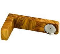 GREENDOOR Porte-savon en bois d'olivier avec support magnétique - Les savons naturels sèchent parfaitement et ne se bouchent pas - Aimant en bois naturel de rechange pour porte-savon