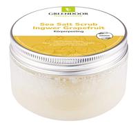 Greendoor Sel de mer Gommage Gingembre Pamplemousse, Sel de mer Peeling sans Plastique, sans Conservateurs