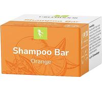 GREENDOOR Shampooing naturel Bar, orange, végétalien, 75 g, shampooing fort sans sulfate, paraben, beurre de karité nourrissant + aloe vera, soin des cheveux naturels