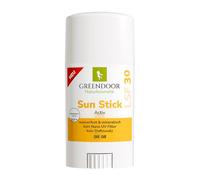 GREENDOOR Stick solaire SPF30 haute protection 50 ml, résistant à l'eau, forte protection purement minérale contre les rayons UVA et UVB, manchon en plastique hygiénique avec mécanisme rotatif