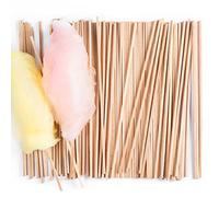 GREENDOSO® 100 Bâtons pour Barbe à Papa - Bâtonnets de 28 cm Aptes au Contact Alimentaire - Conditionnés en France (100 Bâtonnets)