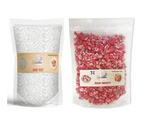 Greendoso - Sucre Perlé (Casson) 800 Gr + Pralines Roses Amandes Concassées 800 Gr (Colorant Naturel)