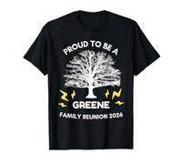 Greene 2026 Réunion de Famille Arbre généalogique Assorti T-Shirt