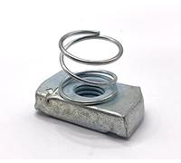 Greened House Lot de 10 écrous à ressort courts plaqués zinc M10