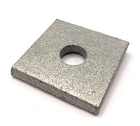 Greened House Lot de 10 rondelles carrées plaquées zinc M10 5 mm d'épaisseur