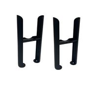 Greened House Pieds Traditionnels Autoportants 3 Colonnes pour Chauffage Central et Électrique - Support Radiateur Noir, Solide, Pratique et Durable