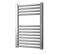 Greened House Radiateur de serviettes chauffant droit chromé 400 mm de large x 600 mm de haut
