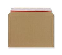 Greener Route™ Lot de 100 enveloppes A4 enforcées en carton ondulé 234 x 334 x 40 mm - Ultra résistantes 400 g/m² - fermeture autocollante - pour protéger tous vos envois postaux