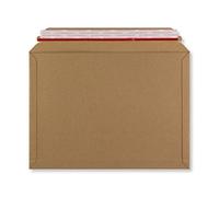 Greener Route™ Lot de 100 enveloppes A4+ enforcées en carton ondulé 248 x 345 x 40 mm - Ultra résistantes 400 g/m² - fermeture autocollante - pour protéger tous vos envois postaux