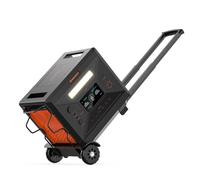 Greenery 2500W Station Electrique Portable, LiFePO4 Batterie Secours Maison, 2304Wh Generateur Electrique Solaire, Groupe Électrogène Solaire, Power Station pour Camping Extérieur (G2500+Chariot)