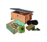 greenfeathers - Kit Complet Abri à hérisson avec caméra WiFi