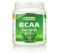 Greenfood BCAA, 1000 mg, 100 comprimés - SANS additifs | Précurseur des protéines, favorise la croissance et le maintien musculaires. Haute biodisponibilité, vegan, testé