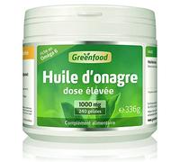 Greenfood Huile d’onagre, 1000 mg, 240 gélules - SANS additifs