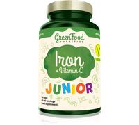 GreenFood Nutrition Junior Iron+Vitamin C capsules pour une formation normale de globules rouges et d’hémoglobine 44.1 g