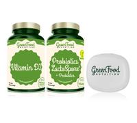 GreenFood Nutrition Probiotics Lactospore with Prebiotics + Vitamin D3 ensemble pour favoriser la digestion