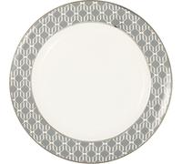 Greengate Assiette Rani Gris Foncé Bord en Or 20 CM Cuisine de Dessert