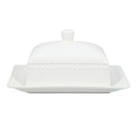 Greengate Beurrier Alice Blanc 17x14 CM Céramique Everyday Vaisselle Beurrière