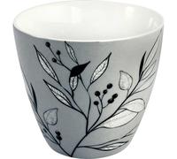 Greengate Latte Cup DREW Gris avec FLEURS Tasse à café 300 ml