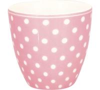 Greengate Mini Latte Cup Toqué Pale Rose à Pois Blancs Espresso Tasse
