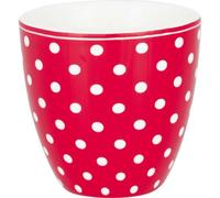 Greengate Mini Tasse À Café Dotty Rouge Avec Des Points Blancs Espresso 130 Ml