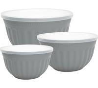 Greengate plastique Set de bols ALICE GRIS Bols avec couvercle Set de 3 bols