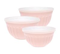 Greengate Plastique Set de Bols Alice Rose Coquilles avec Couvercle 3er Pale