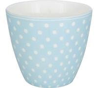 Greengate Tasse À Latte DOTTY PALE BLUE Avec Des Points Blancs