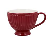 Greengate Tasse à thé ALICE CLARET RED Rouge Céramique Tasse à thé avec anse 400 ml