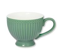 Greengate tasse à thé ALICE DUSTY GREEN tasse à thé en céramique verte avec anse 400 ml