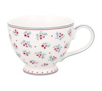 Greengate Tasse à Thé Belia Blanc Avec Baies Et Tannenzweigen Porcelaine 400ml