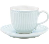 Greengate Tasse et soucoupe ALICE Bleu Tasse à café Everyday PALE BLUE