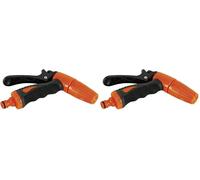 Greengeers 90584 Pistolet Arrosage Jet Réglable Plastique Orange 4 x 14 x 20 cm (Lot de 2)