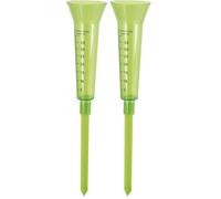 GREENGERS 90404 Pluviomètre de Jardin à Planter - Capacité 40 mm - Pluviomètre Plastique 40 cm - Mesure des Précipitations Simple et Efficace (Lot de 2)