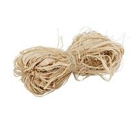 GREENGERS 090394, Raffia, Raphia jardin 50 brins, 50g de ficelle naturelle-Idéal pour lier, nouer, attacher-Adapté pour structurer des plantes grimpantes, Beige
