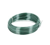 GREENGERS - Ficelles et fils d'attache pour jardin, Liens de jardinage pour ligatures - Fil de fer gainé 50M / Fil de fer pour cloture 50M - Facile à couper - Fil de fer jardin - Diamètre 0.8mm