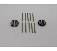 Greenhills Lot de 10 tresses en cuivre étamé et 2 plaques tressées avec tresse C8329 - Compatible Scalextric - G2993
