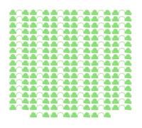 Greenhouse Clamp Plastic Double Head Shading Garden Hoop Clip, matériau PP Durable pour Le Filet de Film en Serre, 100pcs (Vert Clair)