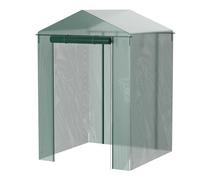 Greenhouse Cover Outdoor Grow Tent Grow Bag Grow House PVC Cover Plastic Garden Green House Gardening Windows (no Iron Shelf)(143x143 x195cm)