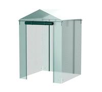 Greenhouse Cover Outdoor Grow Tent Grow Bag Grow House PVC Cover Plastic Garden Green House Gardening Windows (no Iron Shelf)(Green)