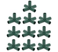 Greenhouse Frame Connector - 5 Types Heavy Duty Connectors | Gardening Connector Set | PP Material, Inner Diameter 1,6 cm, Includes Angle droit T-Junction, Right Angle Cross-Junction