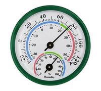Greenhouse Temperature Meter - 2.28 Inch Indoor Climate Monitor | Aluminum Alloy Hygrometer - Pointer Thermometer Hygrometer for Greenhouse Home Kitchen Bedroom Fridge Table or Wall Use