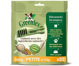 GREENIES Original Petite - Friandises à mâcher pour petit chien - 20 sticks pour une bonne hygiène bucco-dentaire - 1 sachet de 340g