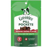 GREENIES Pill Pockets Lot de 30 friandises pour Chien Parfum Hickory Smoke 90,7 g
