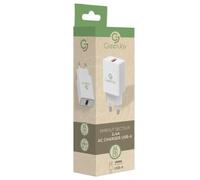 GreenJoy-Chargeur Embout Secteur USB 12W / 2,4A - Blanc