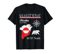 Greenland - Adventure Is Out There - Drapeau Kalaallit Nunaat T-Shirt