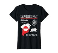 Greenland - Adventure is Out There - Drapeau Kalaallit Nunaat T-Shirt, Femme, Noir, M