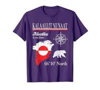 Greenland - Adventure is Out There - Drapeau Kalaallit Nunaat T-Shirt, Homme, Violet, XXL